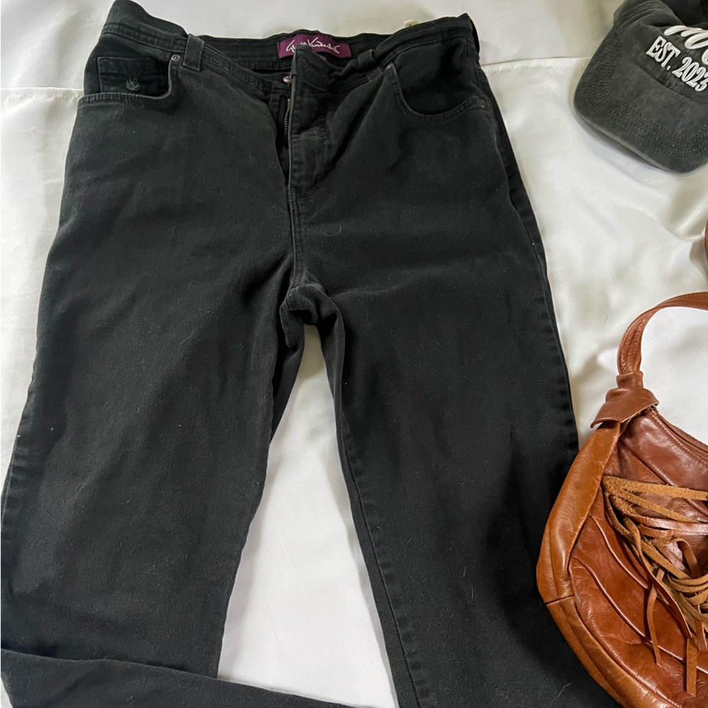 Gloria Vanderbilt women denim black new size 8P